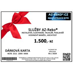Dárková karta - Služby AZ-Reko® 2000
