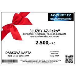 Dárková karta - Služby AZ-Reko® 1000