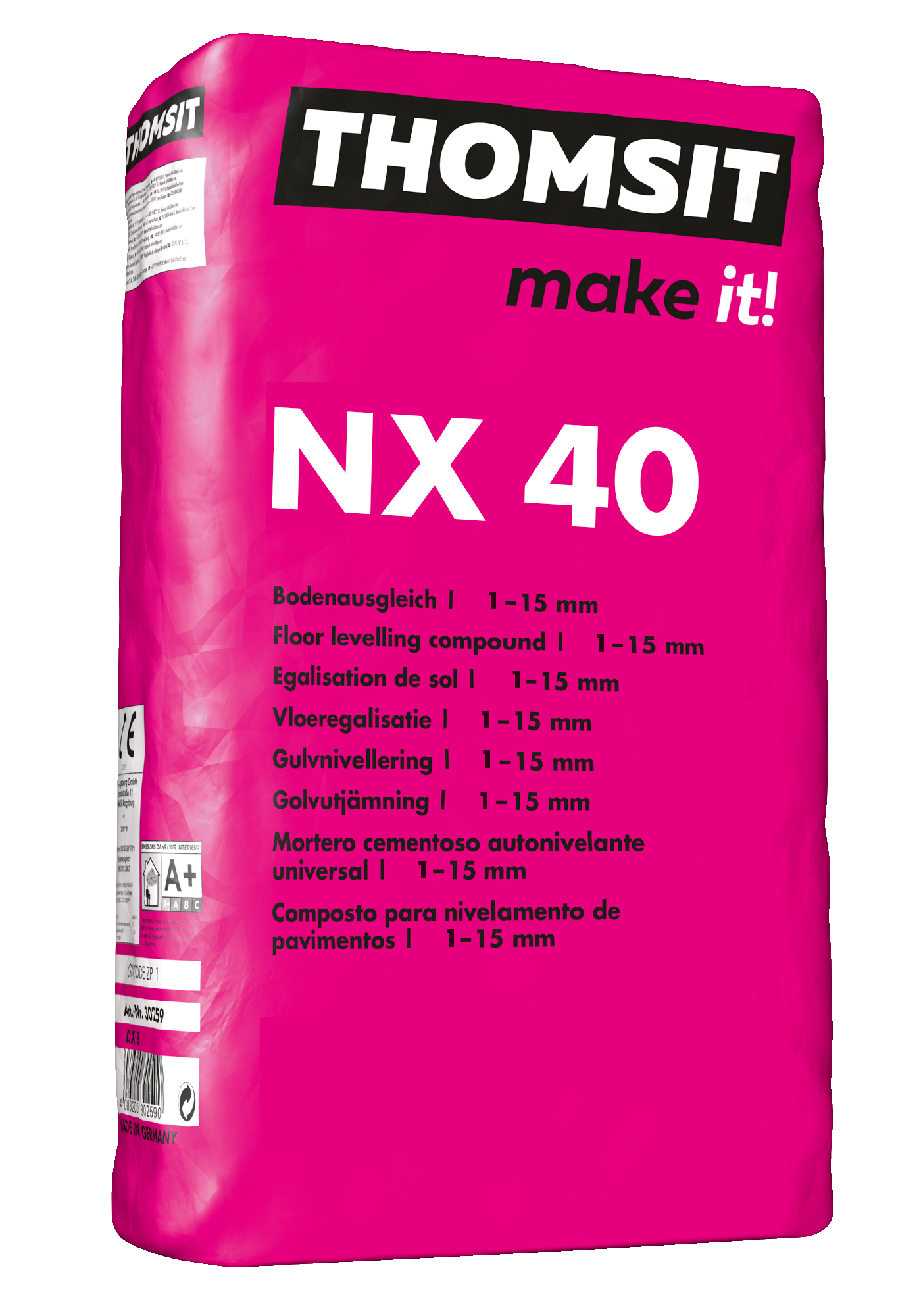 Thomsit NX40 cementová samonivelační stěrka 25 kg